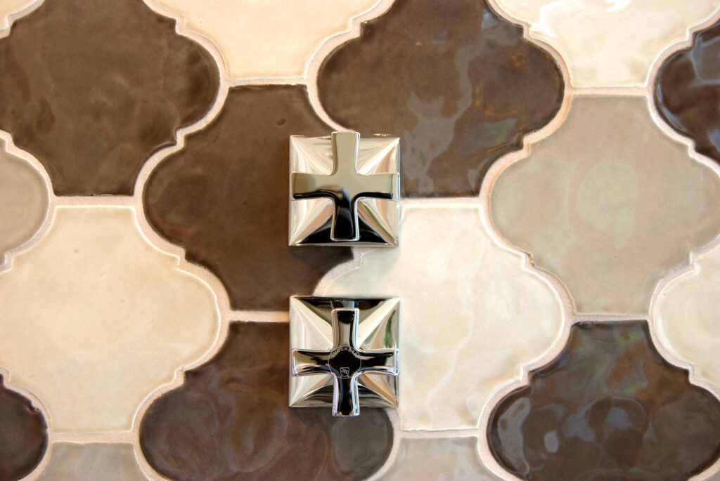 Bathroom: beard shower tile